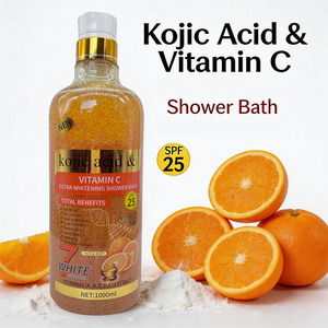 Gel Douche Éclaircissant Naturel aux Herbes, Élimine Vergetures et Taches, Détoxifie et Illumine la Peau, Lavant Corporel à l'Acide Kojique et Vitamine C - Product Image 1