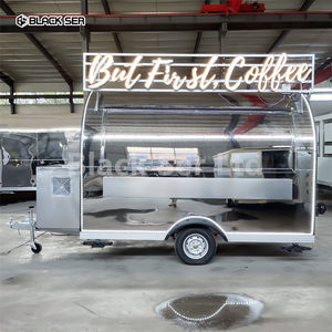 Petite Roulotte Alimentaire Ronde en Acier Inoxydable 304 avec Certificat DOT et CE à Vendre pour Snacks et Cuisine de Rue - Product Image 1