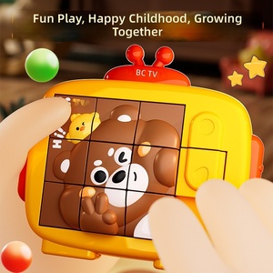 Puzzles amusants et mignons d'animaux <span class=keywords><strong>de</strong></span> dessin animé, jouet éducatif créatif, <span class=keywords><strong>jeux</strong></span> <span class=keywords><strong>de</strong></span> réflexion <span class=keywords><strong>pour</strong></span> enfants, puzzle coulissant 3D amusant - Product Image 3