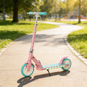 Trottinette pour enfants à deux roues, réglable en hauteur, pliable, style moderne, roues en PU, jouet d'extérieur pour enfants de 8 à 18 ans - Product Image 2