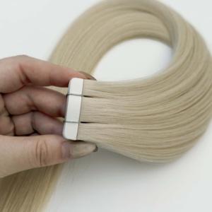 Extensiones de Cabello con Cinta Adhesiva de Alta Calidad, 100% Cabello Europeo Virgen, Extensiones de Cabello Humano Ruso con Cinta Adhesiva - Product Image 5