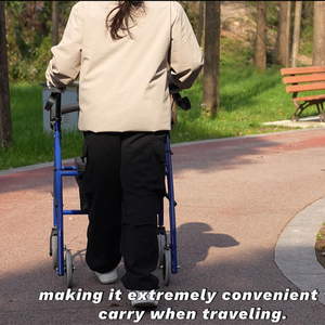 2025 הנמכר ביותר <span class=keywords><strong>4</strong></span> גלגל rollator גלגל עם מושב לקשישים וקשישים - Product Image 4