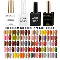 Bellinails Fournitures En Gros Soak Off Uv Gel Nail Fournisseur 300 Couleur Set Kit Couleur Art Led Nail Gel Polish