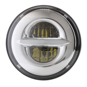 Luce a Led per moto per <span class=keywords><strong>Royal</strong></span> Enfield <span class=keywords><strong>Continental</strong></span> <span class=keywords><strong>GT</strong></span> 650 accessori cromo nero per faro da 7 pollici <span class=keywords><strong>Continental</strong></span> <span class=keywords><strong>GT</strong></span> 650 Led - Product Image 4