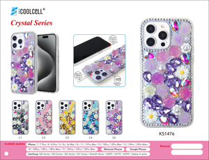 Coque de téléphone KINGSOUL de luxe scintillante entièrement sertie de diamants, personnalisable, pour femmes, compatible avec iPhone 16/16pro/16pro Max - Product Image 6