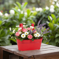 Poudre enduit fer moderne suspendu jardinière crochets Durable métal Pot de fleur maison jardin Patio intérieur mur décor