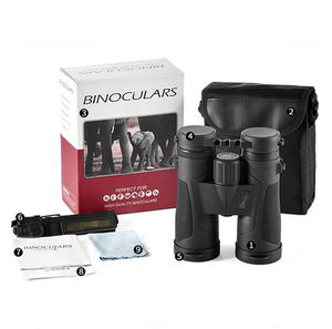 Telescopio compacto 10x42 Bak4 FMC, binoculares profesionales de largo alcance, caza, definición de alta potencia, resistente al agua, visión nocturna ED - Product Image 4