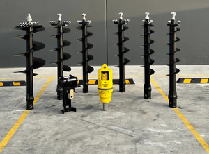 Máquinas de perforación de agujeros de tierra Taladro de tierra hidráulico para excavadora de cargadora de dirección deslizante - Product Image 2