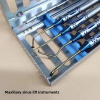 Kit de Levage du Sinus Maxillaire avec Cassette, Instruments Chirurgicaux Dentaires pour Greffe Osseuse d'Implants, Chirurgie Orale, Usage Hospitalier, pour Chien