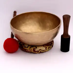 NBTE-Handmade Tibetan Seven Metal Singing Bowls with Light Color-Himalayan Yoga and Sound Therapy Bowls