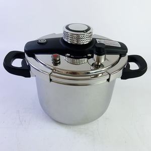 <span class=keywords><strong>Olla</strong></span> <span class=keywords><strong>a</strong></span> presión de acero inoxidable con textura de martillo, utensilios de cocina de inducción franceses de 6L al por mayor - Product Image 1