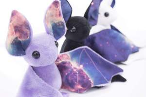 Alas de Murciélago de Peluche Moradas con Patrón de Río de Estrellas, Juguete de Murciélago, Regalo de Cumpleaños para Niñas y Novias, Personalización Disponible, Envío Directo - Product Image 6