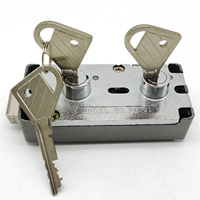 Serrure de dépôt sécurisée à double serrure interchangeable WTS01 de fabrication chinoise pour coffres-forts et armoires bancaires