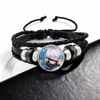 Gelang Batu Waktu JJK untuk Pria Wanita Gelang Fashion Cetak Kartun Anime Gelang Pasangan Cantik Hadiah Ulang Tahun