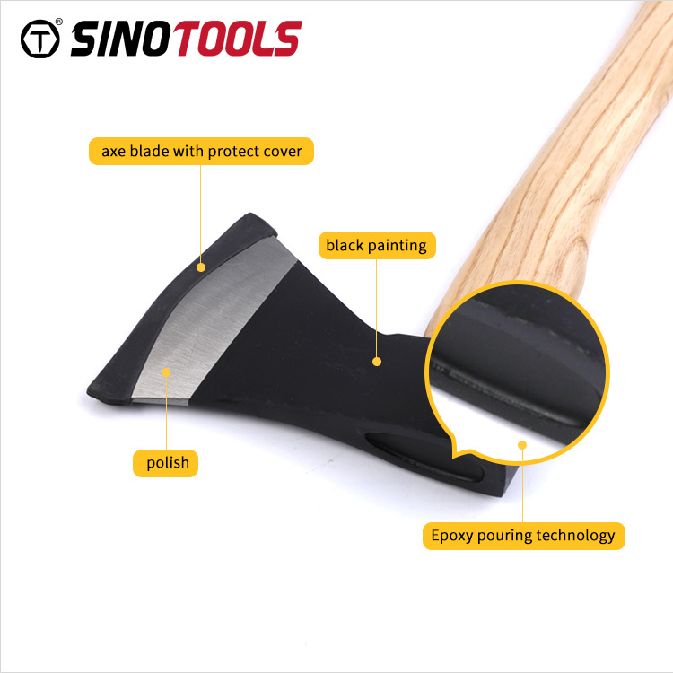 Camping Hatchet Survival Bushcraft China Wood Hand Carbon Steel Axe 600G-1800G Heads Handles Outdoor Farming Tools