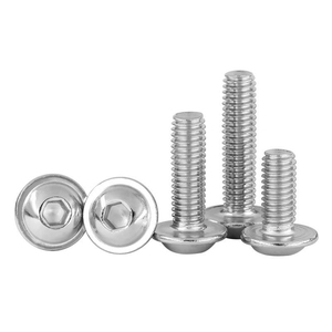 M8x1.25 ISO 7380 2 Stainless Steel 304 Flanged Allen Bolts Hex Socket Head Flange Button Head <b>Screw</b> with Collar - Product Image 4