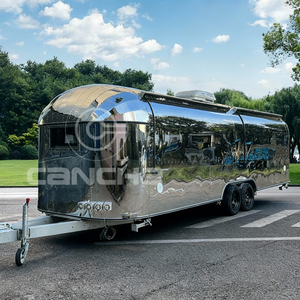 Certificat CE COC, remorque alimentaire en acier inoxydable, camion alimentaire, hot-dog, pizza, café, glace, chariot mobile rapide - Product Image 1