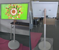 Aiyos Écran numérique portable de signalisation publicitaire LCD intelligent de 32 pouces, écran tactile Wifi, tablette Android, lecteur publicitaire