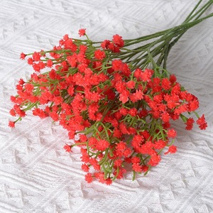 Fleurs artificielles réalistes en plastique à tige unique Gypsophila Baby's Breath pour mariage - Product Image 6