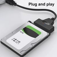 Câble USB 3.0 vers SATA III Adaptateur de disque dur compatible avec les disques durs 2.5 "et SSD prenant en charge Windows XP Vista 7 8 10 Mac OS