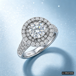 Anillo de Boda Personalizado con Diamante Cultivado en Laboratorio de 1.0 Quilates, Corte Brillante, Calidad VVS-VS, Oro Sólido de 10K, 14K, 18K, Certificado por IGI - Product Image 3