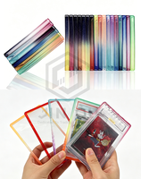 Vente en gros : Étui de protection rigide en TPU avec paillettes dégradées et plaque arrière transparente en PC pour l'affichage des cartes de collection PSA BGS TCG