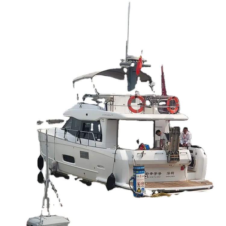 قارب منزلي مصنوع من سبائك الألومنيوم 5083 عالي السرعة يخت / قارب / سفينة 14.98m مع جازولين أو derv قارب كهربائي مع شهادة BV