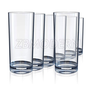 Vasos altos transparentes de alta Base para <span class=keywords><strong>Bar</strong></span>, vasos de vidrio para beber agua, zumo, cerveza, vino, whisky <span class=keywords><strong>y</strong></span> cóctel - Product Image 6