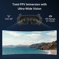 Lunettes FPV Walksnail Avatar HD Goggles X avec double écran OLED 1080P 100Hz, suivi de tête et entrée AV pour drones et voitures RC