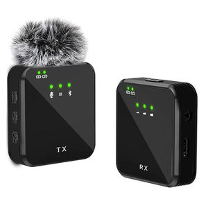 ไมโครโฟนคู่3 in 1, SX63ไมโครโฟนไร้สายปกเสื้อหนีบไมโครโฟนสตรีมมิ่งสดไมโครโฟน Vlog พร้อมสถานีชาร์จ - Product Image 1