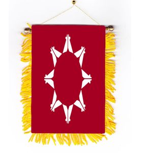 Drapeau arameo-syrien 2026 Promotion 100% Polyester Drapeau personnalisé en forme de fanion Drapeau miniature personnalisé pour fenêtre de voiture - Product Image 2