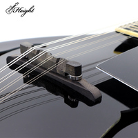 Solid Spruce Wood 6 Strings Mandolin Dark Violin Sunset Mini String Acoustic Mandolin with Bag