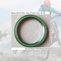 Roulement à billes à gorge profonde MR137 37*46.9*7mm en acier chromé lubrifié à l'huile pour vélo, pièces de réparation de potence de 1-3/8 pouces