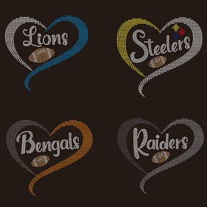 Detroit sư tử tùy chỉnh <span class=keywords><strong>hotfix</strong></span> sắt trên tinh thể đội bóng đá Logo Bling thiết kế strass Thể Thao Đại học Rhinestone chuyển <span class=keywords><strong>Motif</strong></span> - Product Image 2