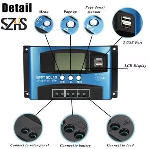 Contrôleur <span class=keywords><strong>solaire</strong></span> intelligent MPPT à mise au point automatique 30A, grand écran LCD, contrôleur de charge de batterie de panneau <span class=keywords><strong>solaire</strong></span>, qualité industrielle, réglable - Product Image 6