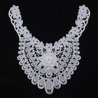 Bon marché Prix Broderie Indienne Brodée Dentelle Col Cou Garniture Dentelle Col Broderie Applique Pour Enfants