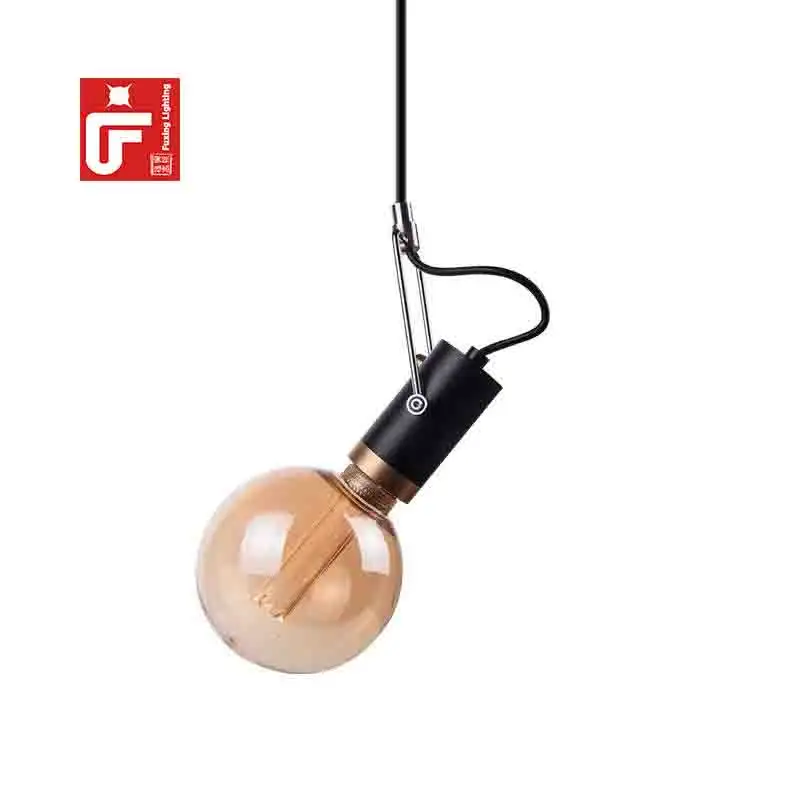 Bắc Âu sáng tạo đường dài ánh sáng mặt dây E26/E27 dẫn bóng glob Đèn chùm thủy tinh Edison Mặt Dây đèn trang trí nhà