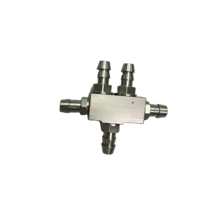 Raccord en T de type Y usiné CNC en acier inoxydable 304, connecteur à barbillon multi-tailles pour applications hydrauliques et pneumatiques