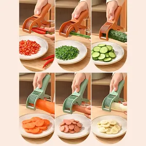 Wholesale Salad <b>Cutter</b> Portable Manual Fruit Slicer <b>Vegetable</b> Kitchen Gadgets Chopping Tool Press - Product Image 2