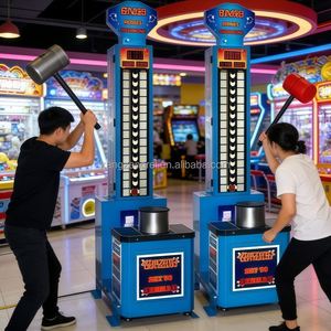 เครื่องเกมต่อยมวยแฮมเมอร์ทรงพลัง - เกมอิเล็กทรอนิกส์ในศูนย์เกมอาร์เคด - อุปกรณ์ทดสอบสมรรถภาพทางกายภาพ เครื่องออกกำลังกายเพื่อความบันเทิง - Product Image 5