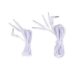 KM711 - 2 pin insert lead wire Rehabilitation Therapy 2mm Pin Connector Tens Wires for TENS unit pad replacement