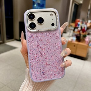 เคสโทรศัพท์คริสตัลหรูหรา ขอบกล้องโลหะลายเพชร รุ่นใหม่ล่าสุด สำหรับ iPhone 17 16 15 pro max ป้องกันการกระแทก ฝาหลัง ขายส่ง - Product Image 4