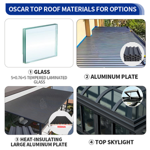 <span class=keywords><strong>Cerramiento</strong></span> de Patio Moderno de Aluminio, Vidrio Templado de Calidad, Uso en Exteriores, Villas, Porches, Jardines, <span class=keywords><strong>Precio</strong></span> Competitivo, Solárium - Product Image 6