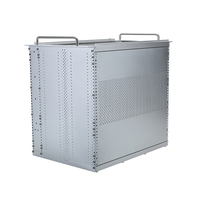Chasis Subrack Metálico de Aluminio 7U SGCC, Gabinete con Guías para Tarjetas ATCA VPX, Caja IP54 de Acero Galvanizado para Comunicaciones, ODM OEM