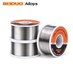 Fil de <span class=keywords><strong>soudure</strong></span> étain-plomb Sn70Pb30 1.0 0.8 1.6MM, étain haute pureté 70/30 Sn-Pb OEM/ODM pour l'électronique, la plomberie et le soudage général - Product Image 1