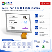Módulo de Pantalla LCD TFT IPS Personalizado de 5.65 Pulgadas, Panel de Pantalla LCD Industrial para Equipos Integrados HMI, Fabricante OEM ODM