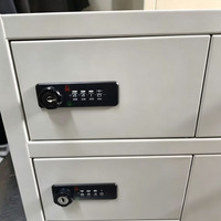Armario de Almacenamiento para Teléfonos Móviles Personalizado de 4/6/8/9/15 Puertas, Armario de Almacenamiento de Metal y Acero, Fabricante de Armarios