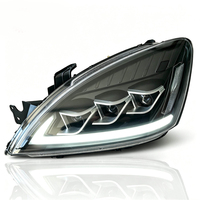 Phares à LED pour Mitsubishi Lancer 2003 - 2008 avec feux de jour et clignotants, ensemble de lampes à 3 lentilles de projecteur