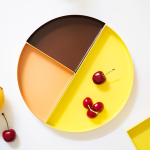 Eisen Metall rundes Tablett für zu Hause Küche Wohnzimmer-zum Servieren von Snacks Kosmetik Schmuck oder Lebensmittel Lagerung und <span class=keywords><strong>Display</strong></span> - Product Image 2