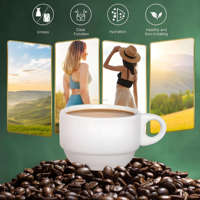 Fabrication de café vert mince herbes naturelles contrôle de l'alimentation saine poudre perte de poids instantanée Ganoderma café minceur